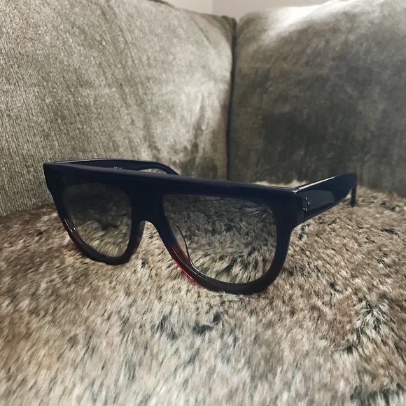 Celine CL 41026/S Blue Burgundy Shadow - Picture 2 of 8